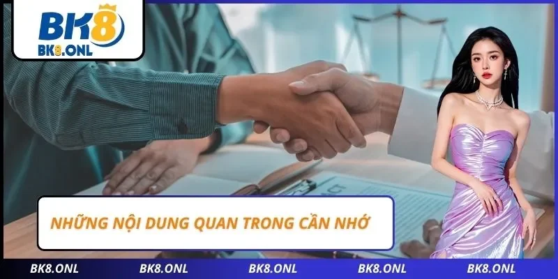 Những nội dung quan trong cần nhớ
